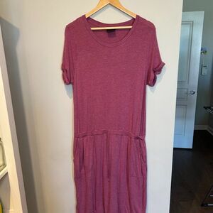 32 DEGREES Women's Soft Lux Dress Coral Size XL